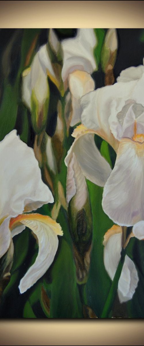 Irises painting by Simona Tsvetkova