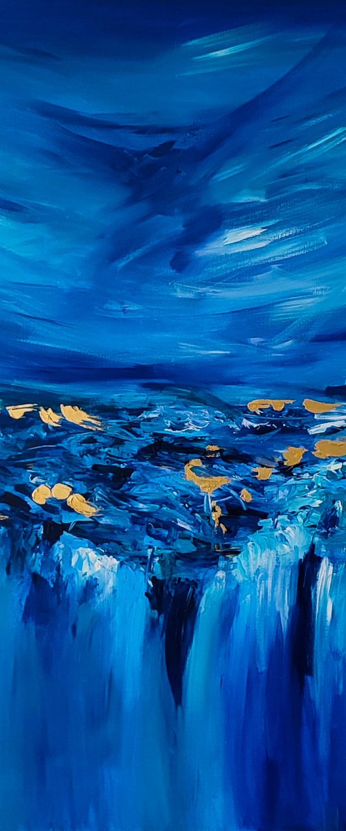 Bleu et or 2 by ÂME SAUVAGE