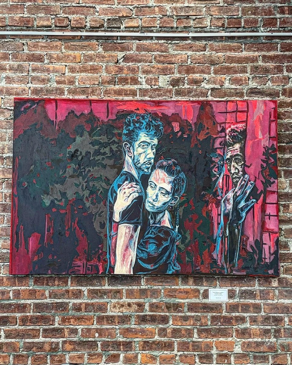 Expressive Portrait Acrylic Painting By Kimi Kaa, 60 X 40", Well Wisher Conflict (Aura Series), Original Artwork