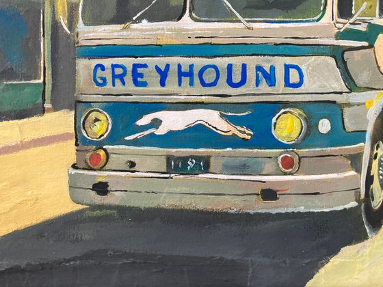Bus In An American Town