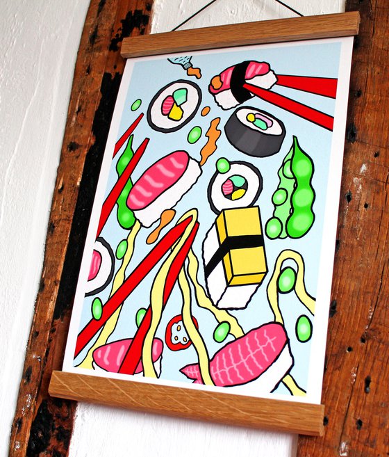 Sushi Party Giclee Print