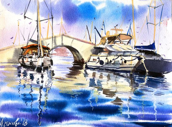 Sketch from Limassol Marina