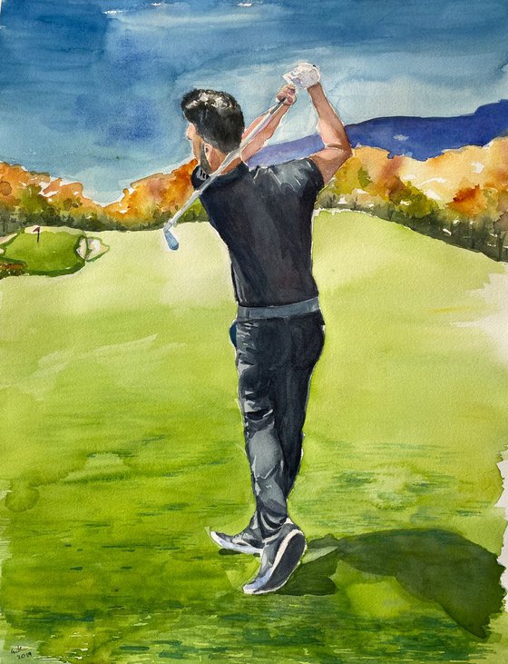 The swing...🏌️‍♂️COMMISSIONED