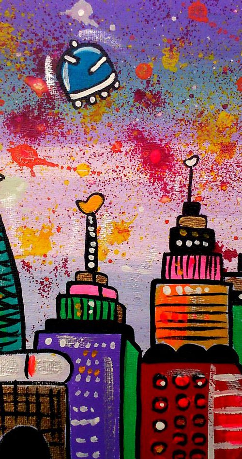 Space Happy City by Maria Luisa  Azzini