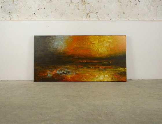 Devoted Shore  (Large Seascape, 120x60cm)