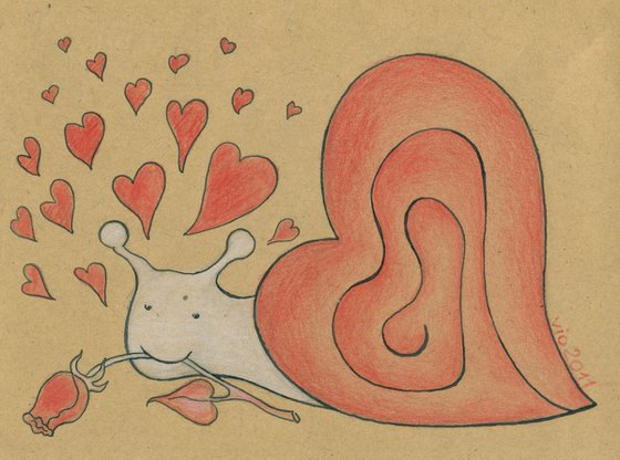 Snail In Love