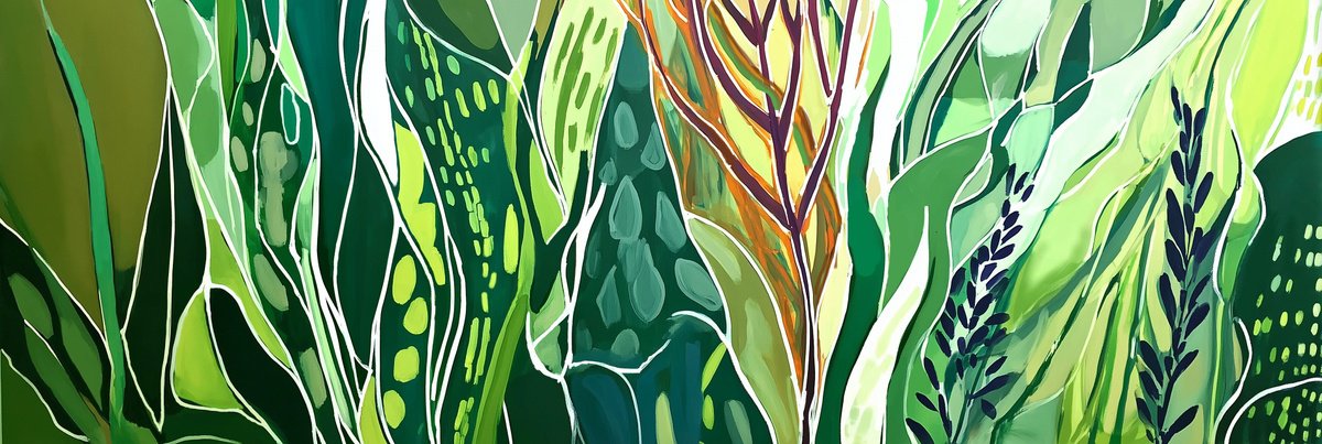  Magic Greenery #2 By V+V Kniazievi, 79 X 26, Artwork For Sale On Artfinder
