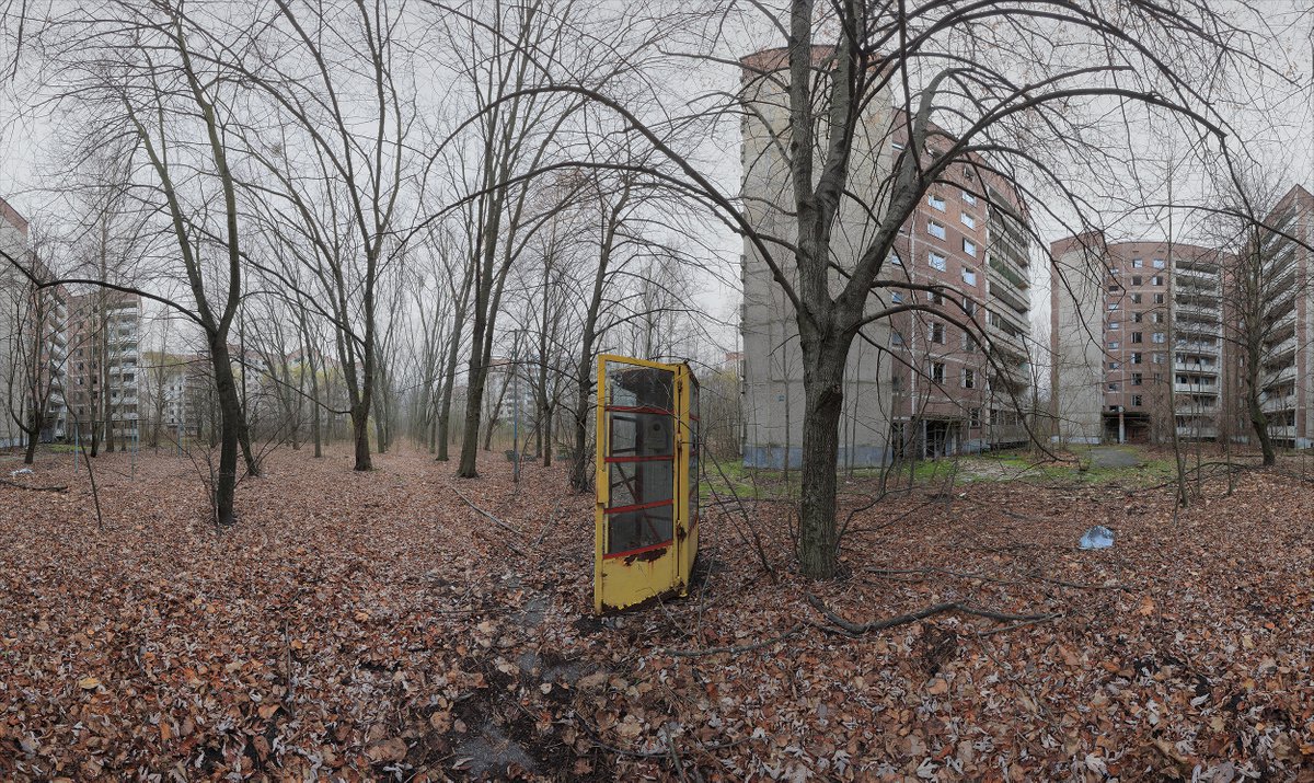 Photorealistic Cityscapes Photograph By Stanislav Vederskyi, 104 X 63", #1. Lonely Phone Booth, Original Artwork