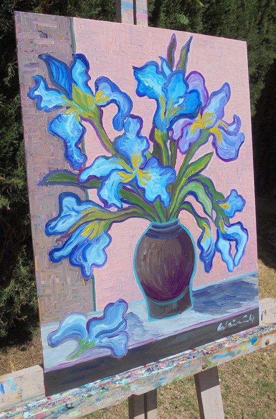 Vase of Irises