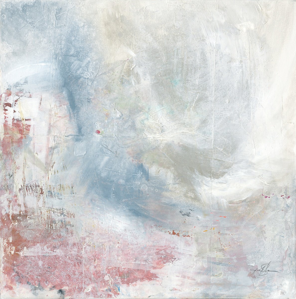 Abstract Painting By Kathy Morton Stanion, 20 X 20", Dream 2, Original Artwork