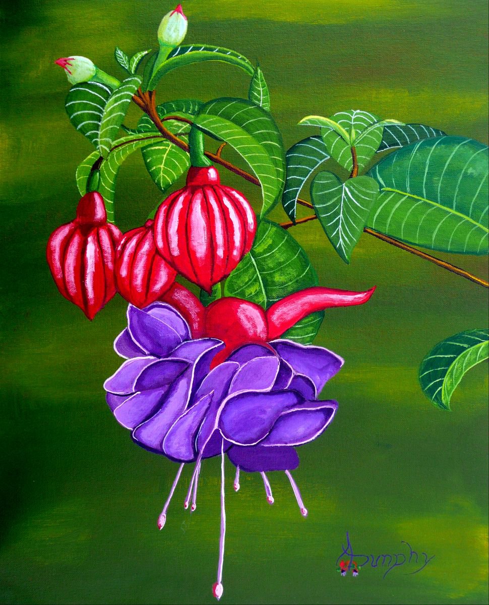 Fuchsia Purple by Dunphy Fine Art