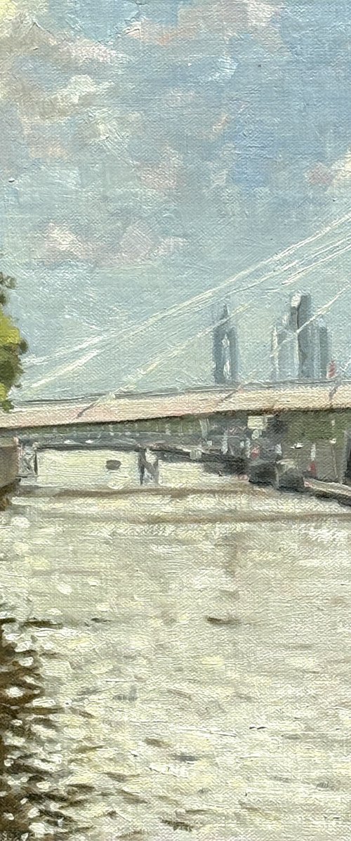 Albert Bridge summer by Louise Gillard
