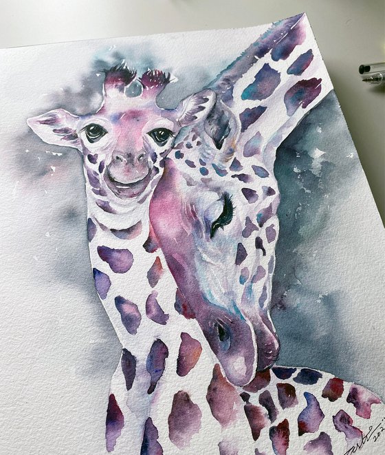 Giraffe love