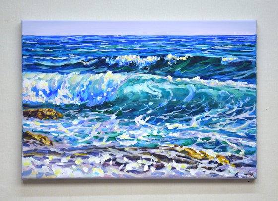 Waves. Stones.