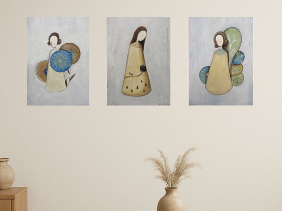 Women, set of 3