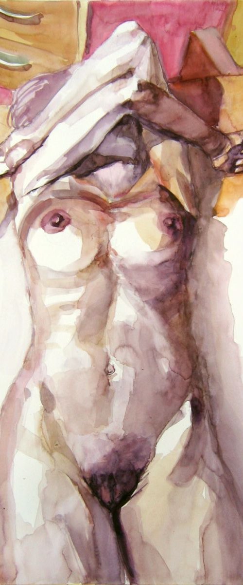 nude  ( hidden dreams ) by Goran Žigolić Watercolors