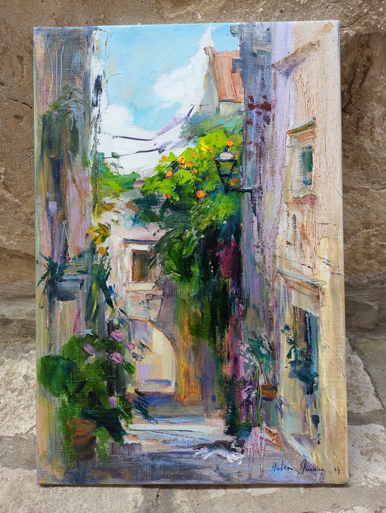Old street in Italian style