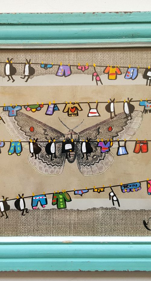 Vintage Butterfly Laundry Televisions by Maria Luisa  Azzini