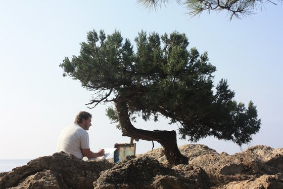 Storm at sea. Cape Kuron