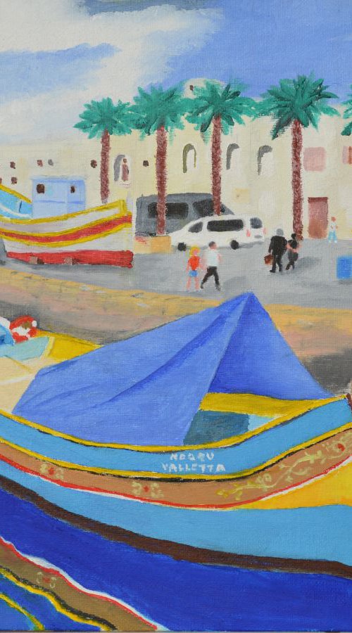 Marsaxlokk Malta by John Wellburn