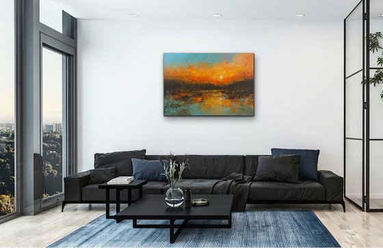 Generous Shore  (Large Seascape, 100x70cm)