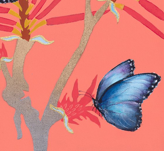 Butterflies On Terracotta