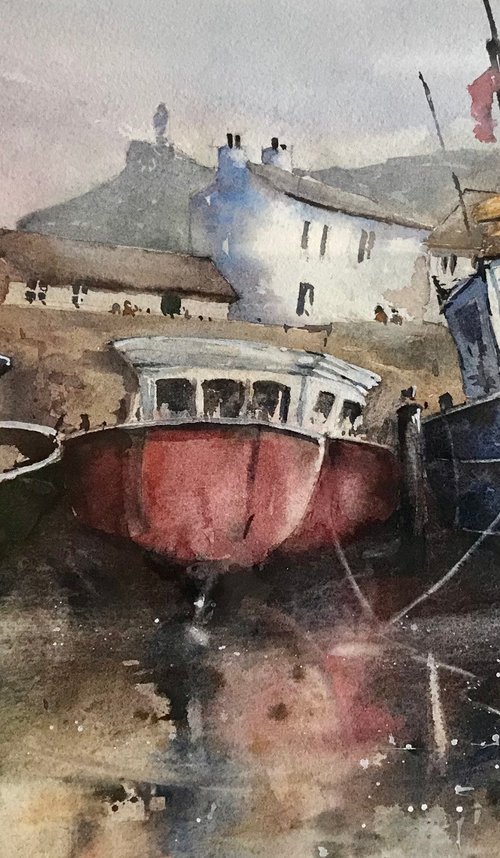 3 boats, Tenby by Vicki Washbourne