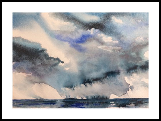 Storms Approaching - Abstract Landscape I Seascape