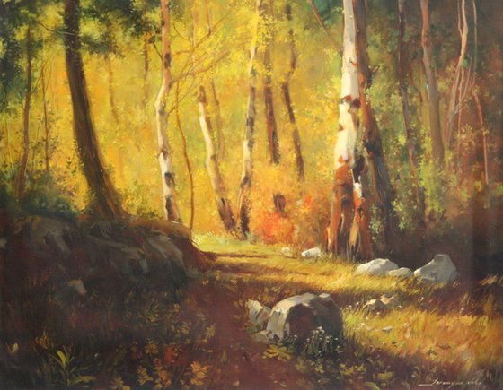Landscape oil Painting One of a kind Handmade Artwork Realism
