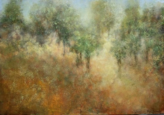 Forest of golden rays