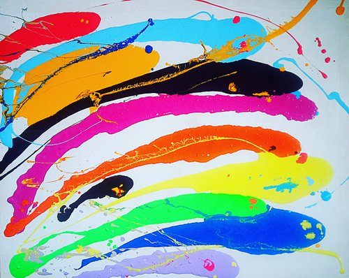 Rainbow abstraction by Marina Kliman
