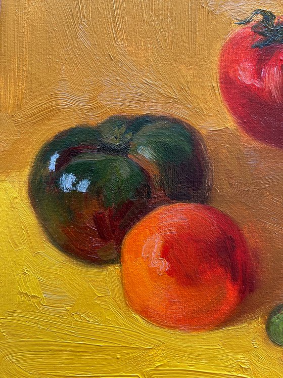 Still life with tomatoes