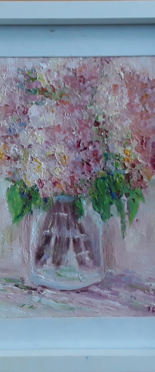 The Pale Pink Hydrangea by Therese O'Keeffe