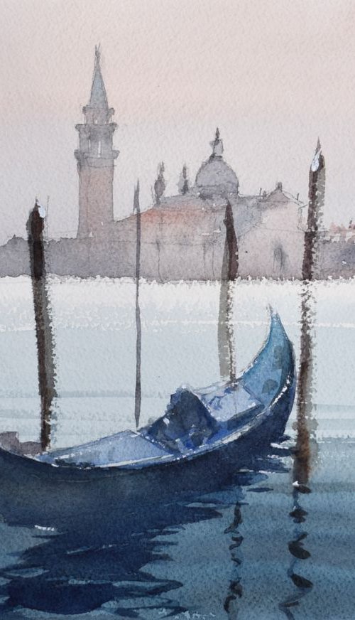 View on San Giorgio Maggiore by Goran Žigolić Watercolors