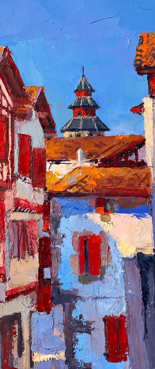 Sunlight and Red Shutters by Elena Recondo