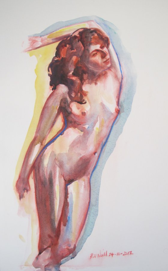 standing female nude