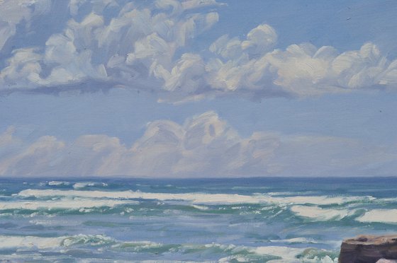 Beach at low tide