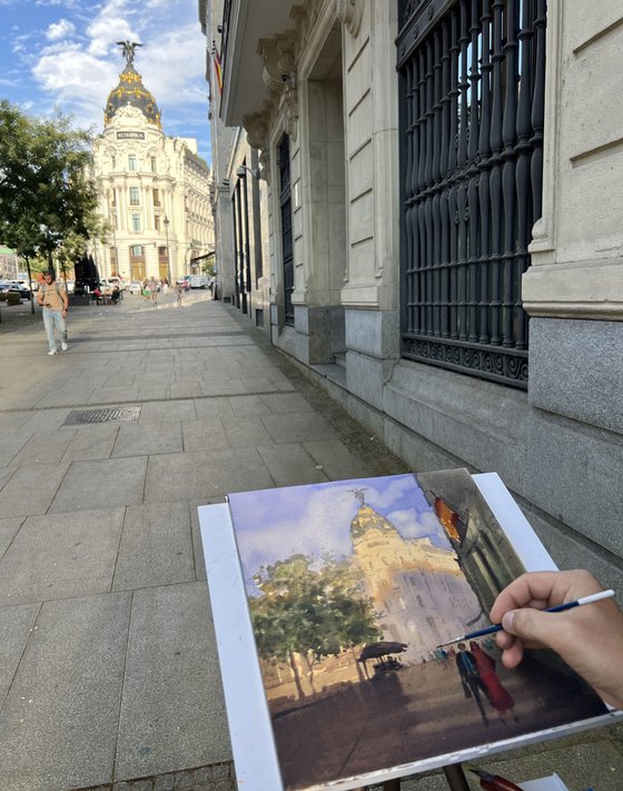Golden Morning in Madrid