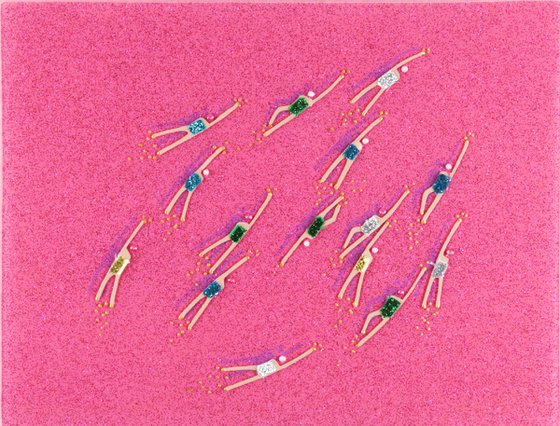 Swimmers 909 Pink Coral Reef Australia