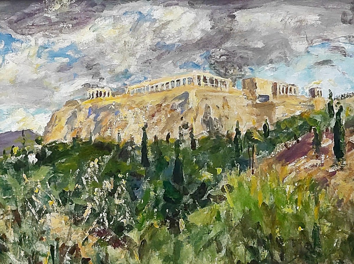 Clouds over Acropolis by Dimitris Voyiazoglou