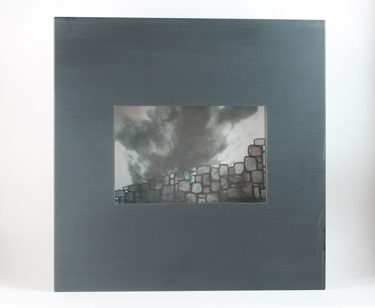 Explosion / Framed in an Industrial Style Frame by Alexa Karabin