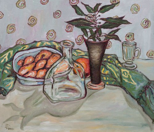 Still Life With Laurel by Liudmila Pisliakova