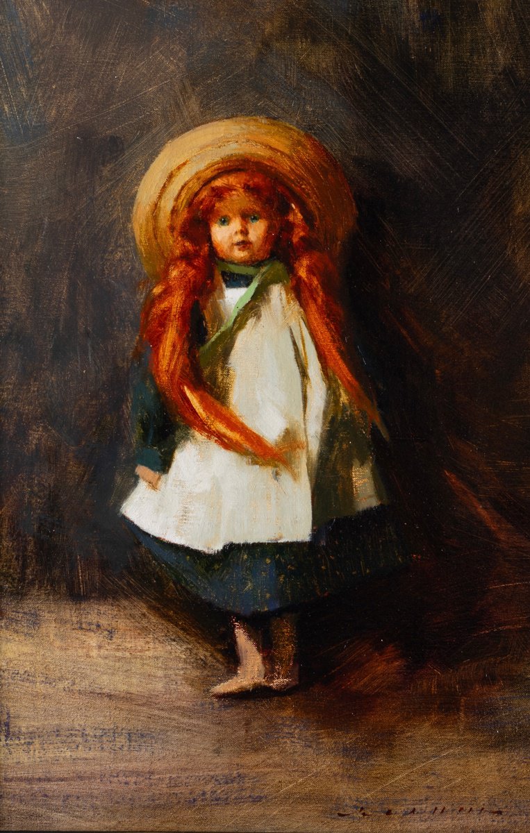 Impressionistic Still Life Oil Painting By Rostyslav Malysh, 18 X 23", Wicker Hat, Original Artwork