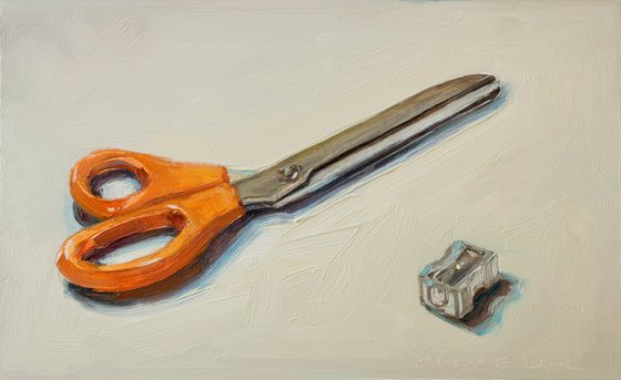 scissors on white