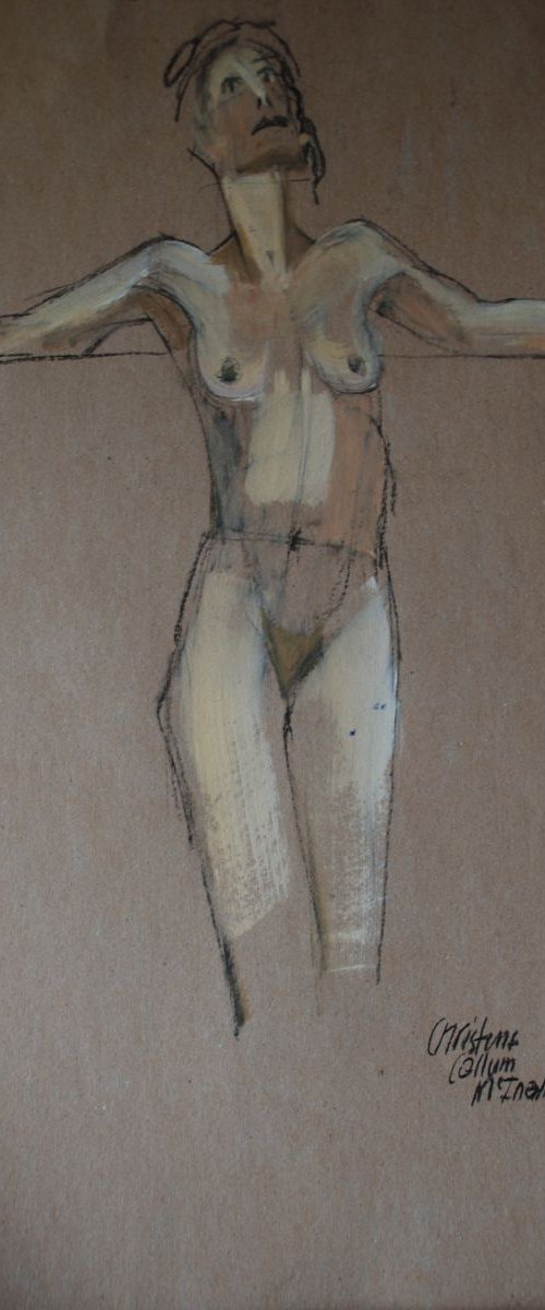 Cruciform pose, nude by Christine Callum  McInally