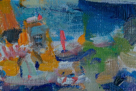 Boats – Original Oil Landscape Painting