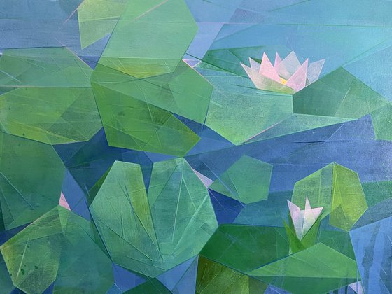 After Claude Monet: Water Lilies (Abstract)