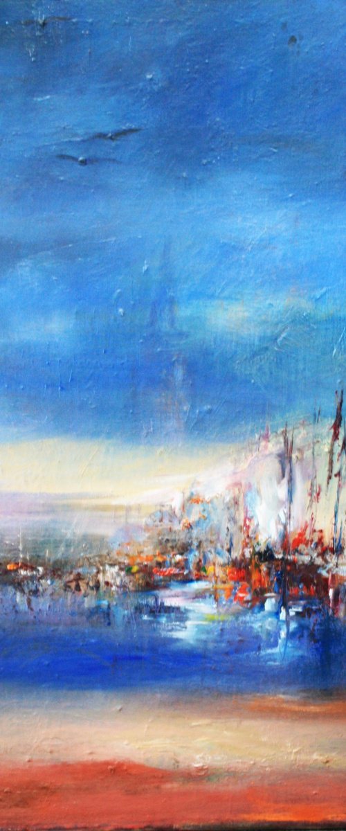 Light in the Harbour by Val-irene Robertson (Valerie Robertson)