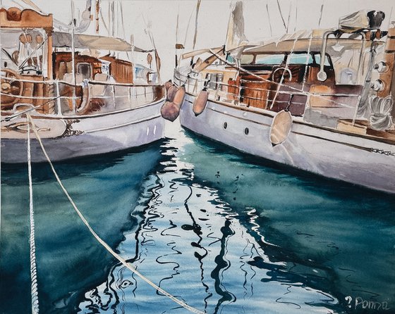 Calm marina