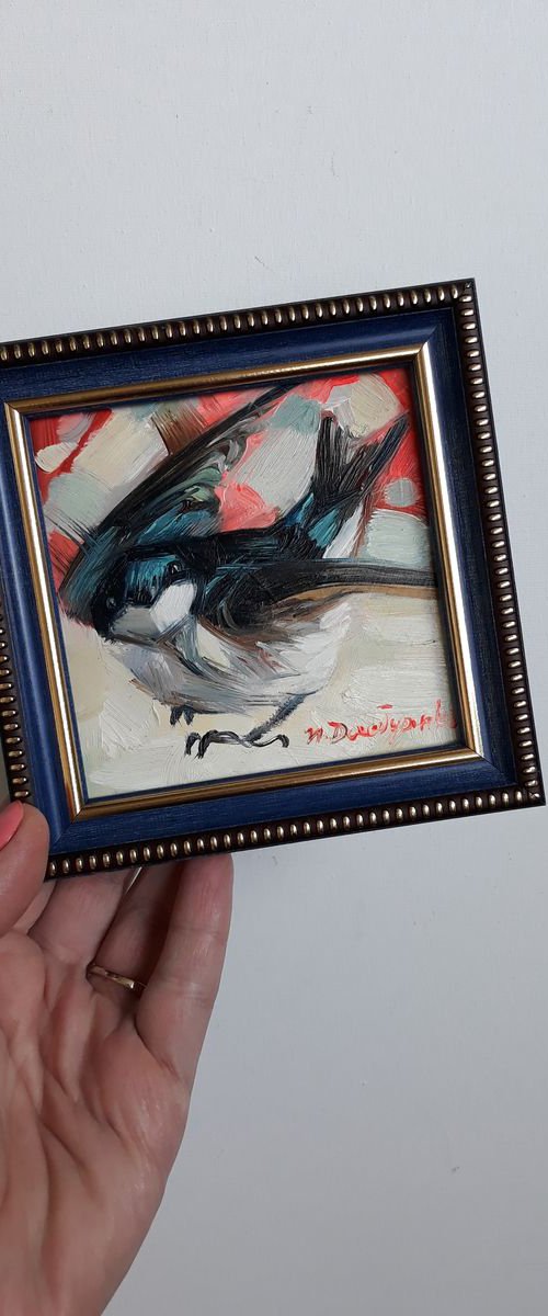 Swallow in flight by Nataly Derevyanko